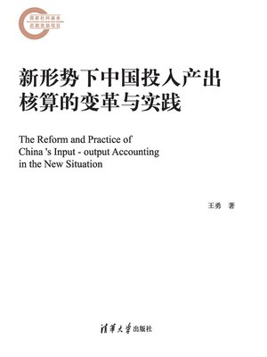 cover image of 新形势下中国投入产出核算的变革与实践